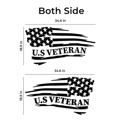 U.S Veteran Vinyl Decal For Car