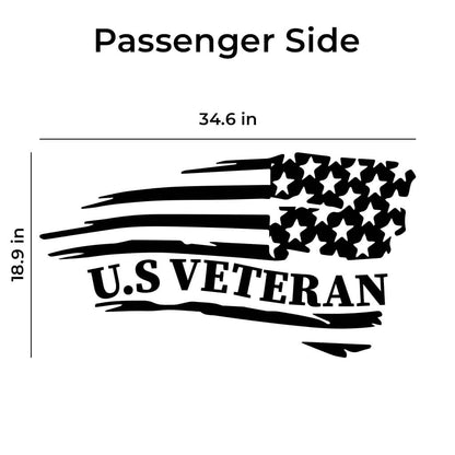 U.S Veteran Vinyl Decal For Car